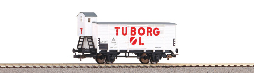PIKO 54619 - H0 Gedeckter Güterwagen G02 Tuborg der DSB; Ep. III